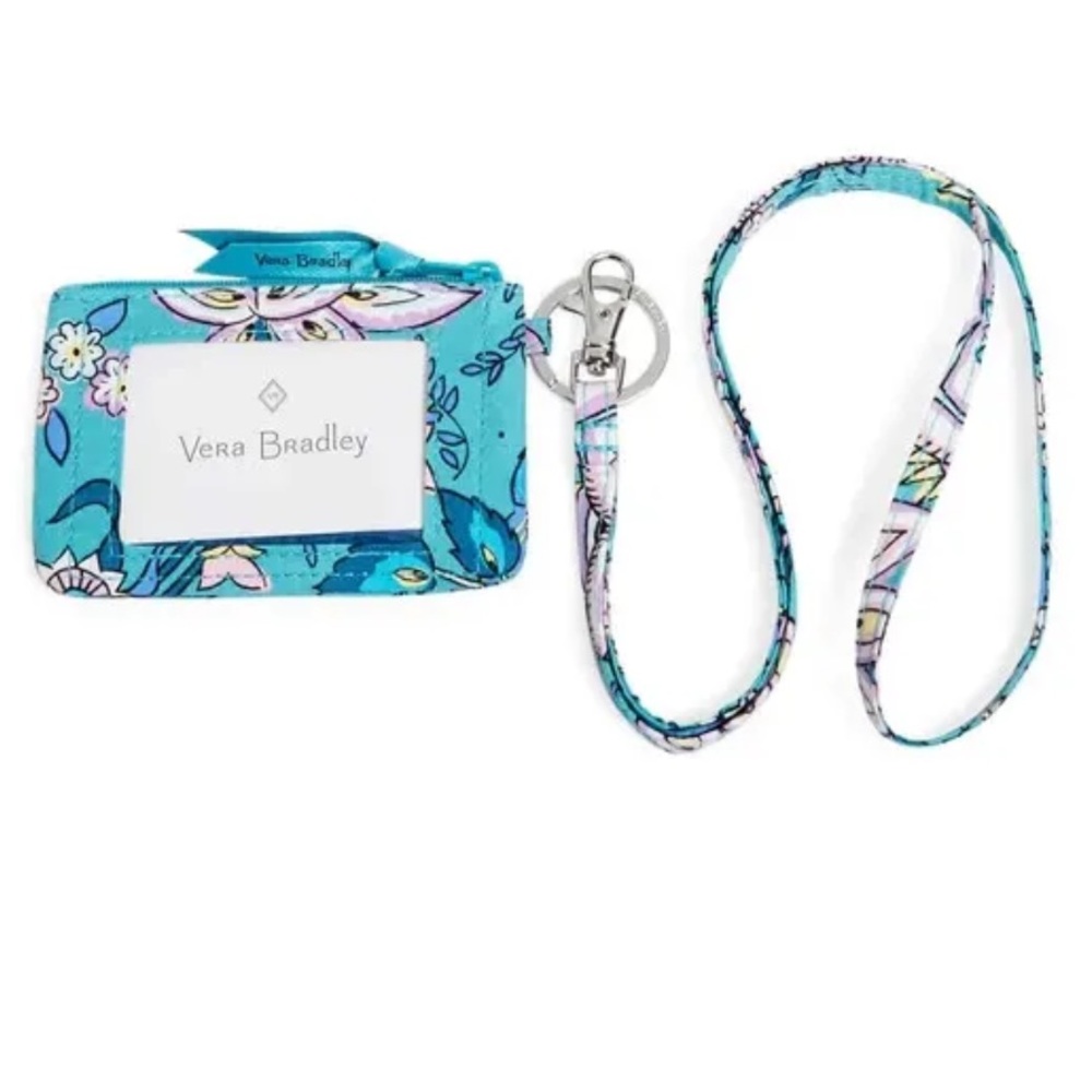 Vera Bradley Cotton Zip ID and Lanyard Combo (NWT)